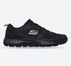 Men's Wide Fit Skechers 52812 Summits South Rim Sports Trainers - Black