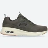 Men's Wide Fit Skechers 232646 Skech Air Court Homegrown Trainers - Olive