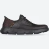 Men's Wide Fit Skechers 205046 Slip-ins Garza Gervin Trainers - Chocolate