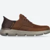 Men's Wide Fit Skechers 205046 Slip-ins Garza Gervin Trainers - Dark Brown