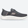 Men's Wide Fit Skechers 216496 Slip-ins Go Walk Flex Trainers