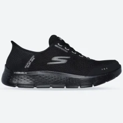 Men's Wide Fit Skechers 216330 Slip-ins Go Walk Flex 100% Waterproof Trainers - Black