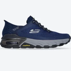 Men's Wide Fit Skechers 237309 Slip-ins Max Protect Assembly Trainers - Navy