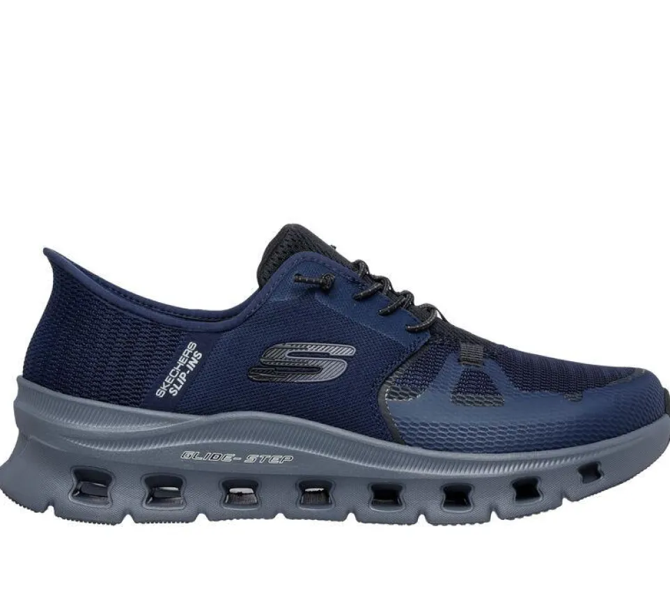 Men's Wide Fit Skechers 232930 Slip-ins Glide Step Pro Trainers