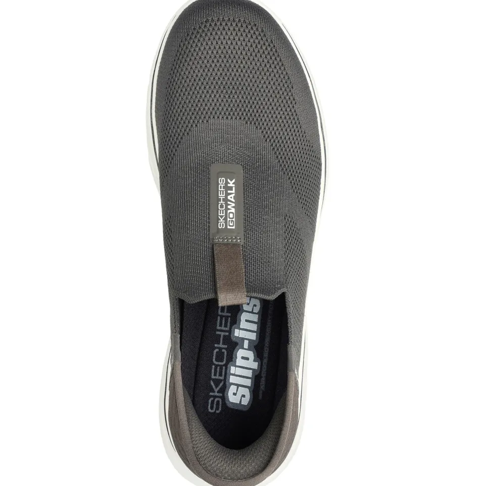 Men's Wide Fit Skechers 216641 Slip-ins Go Walk 7 Easy On 2 Trainers