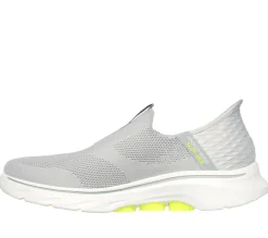 Men's Wide Fit Skechers 216641 Slip-ins Go Walk 7 Easy On 2 Trainers