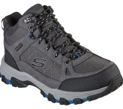 Men's Wide Fit Skechers 204477 Selmen Melano Hiking Boots - Grey