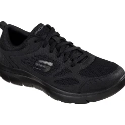 Men's Wide Fit Skechers 52812 Summits South Rim Sports Trainers - Black