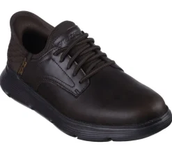 Men's Wide Fit Skechers 205046 Slip-ins Garza Gervin Trainers - Chocolate