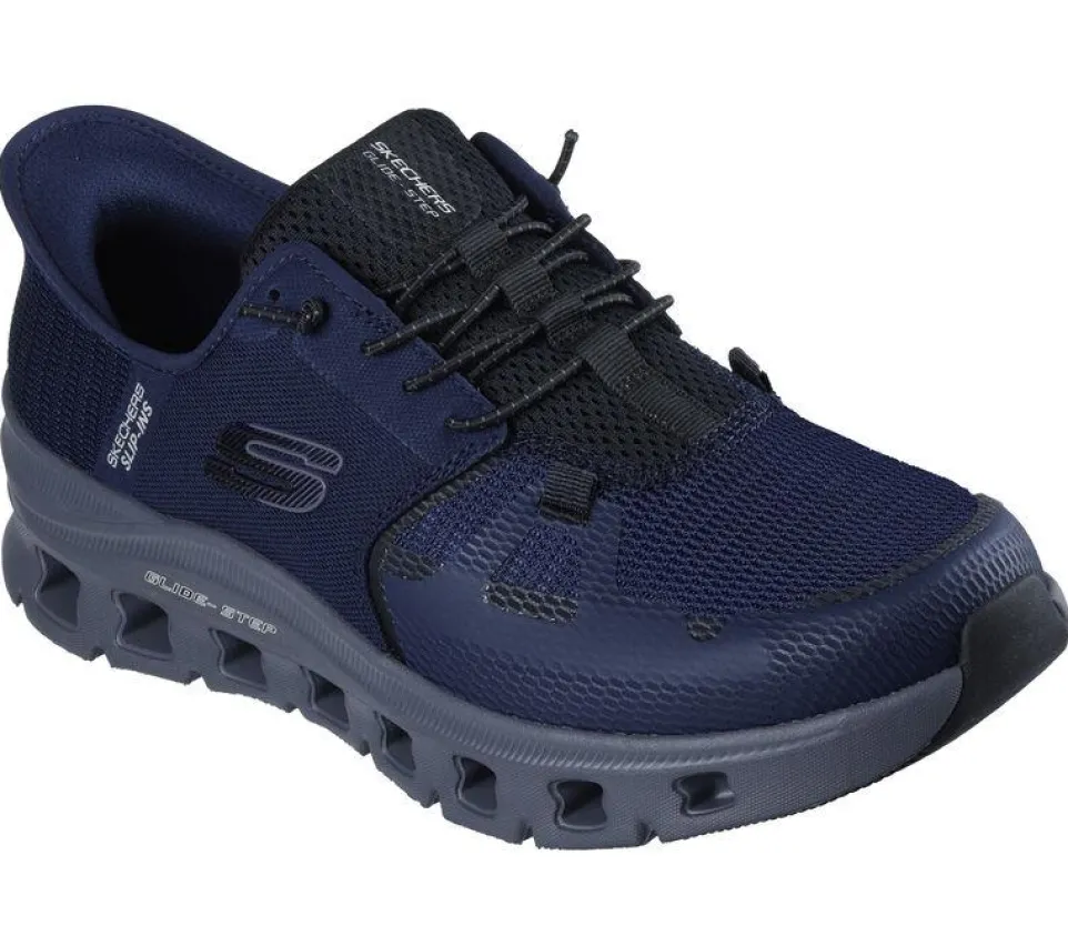 Men's Wide Fit Skechers 232930 Slip-ins Glide Step Pro Trainers