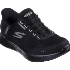 Men's Wide Fit Skechers 216330 Slip-ins Go Walk Flex 100% Waterproof Trainers - Black