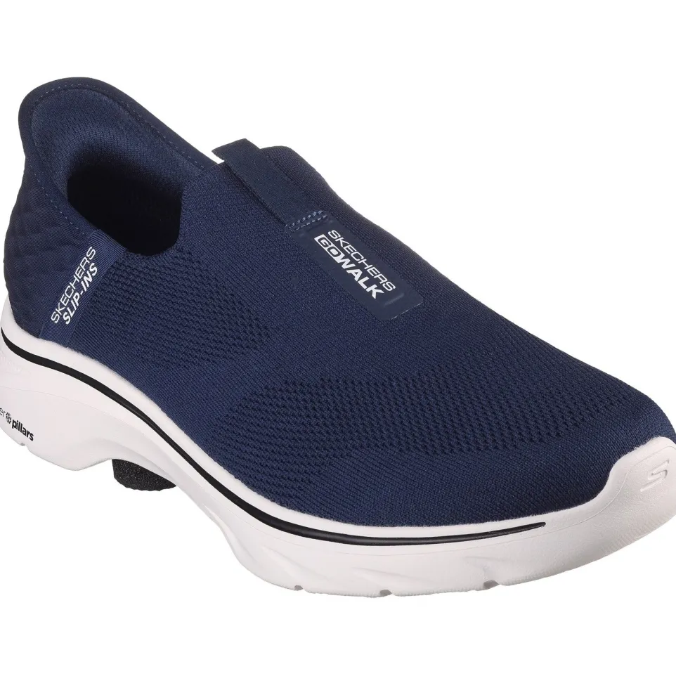 Men's Wide Fit Skechers 216641 Slip-ins Go Walk 7 Easy On 2 Trainers