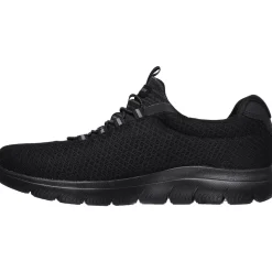 Men's Wide Fit Skechers 52811 Summits Slip On Sports Trainers - Black