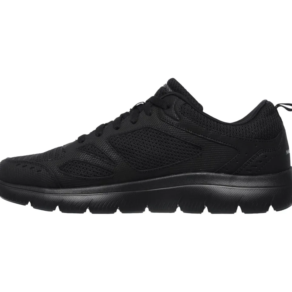 Men's Wide Fit Skechers 52812 Summits South Rim Sports Trainers - Black