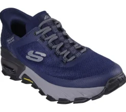 Men's Wide Fit Skechers 237309 Slip-ins Max Protect Assembly Trainers - Navy