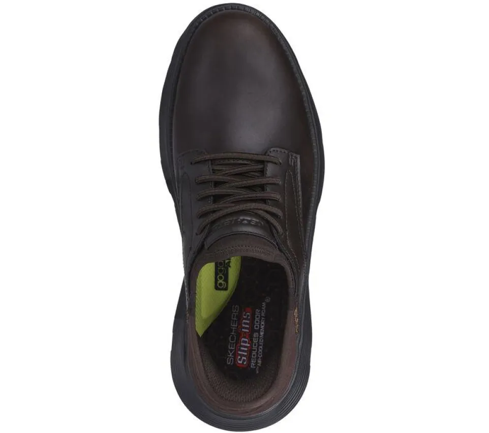 Men's Wide Fit Skechers 205046 Slip-ins Garza Gervin Trainers - Chocolate