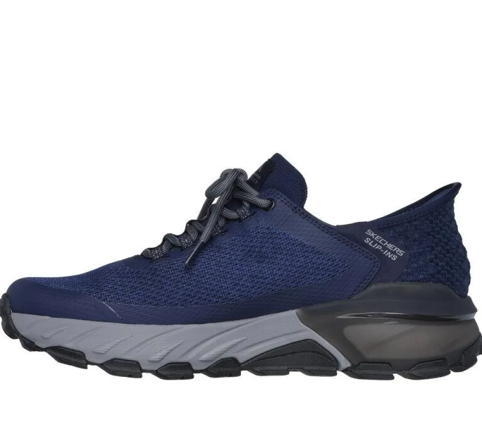 Men's Wide Fit Skechers 237309 Slip-ins Max Protect Assembly Trainers - Navy