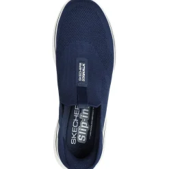 Men's Wide Fit Skechers 216641 Slip-ins Go Walk 7 Easy On 2 Trainers