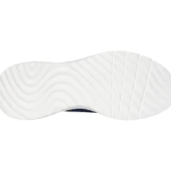 Men's Wide Fit Skechers 118312 Slip-ins Bobs Sport Squad Chaos Solid Step Trainers