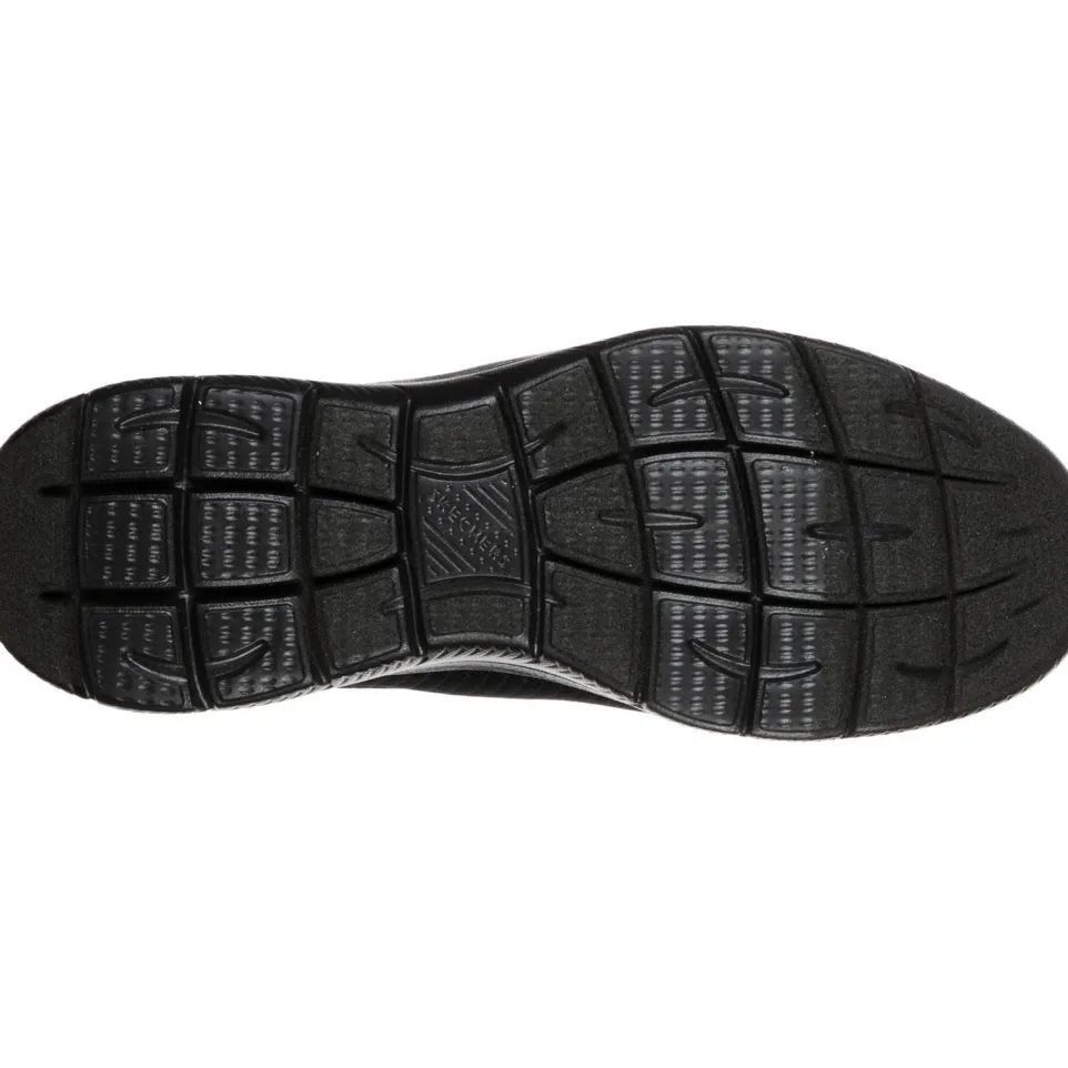Men's Wide Fit Skechers 52811 Summits Slip On Sports Trainers - Black