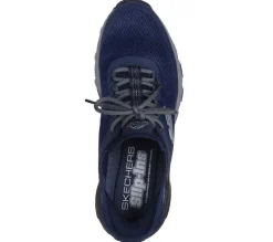 Men's Wide Fit Skechers 237309 Slip-ins Max Protect Assembly Trainers - Navy