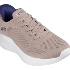 Men's Wide Fit Skechers 118312 Slip-ins Bobs Sport Squad Chaos Solid Step Trainers