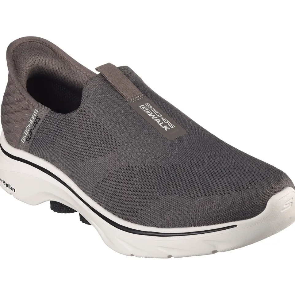 Men's Wide Fit Skechers 216641 Slip-ins Go Walk 7 Easy On 2 Trainers