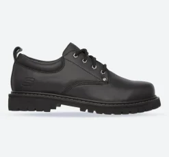 Men's Wide Fit Skechers 6618 Tom Cats Lace Up Shoes - Black
