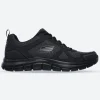 Men's Wide Fit Skechers 52630 Track Bucolo Sports Trainers - Black