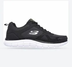Men's Wide Fit Skechers 52630 Track Bucolo Sports Trainers - Black/White