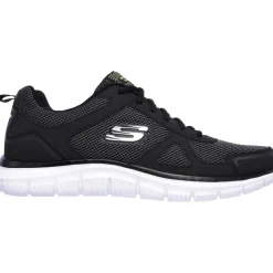 Men's Wide Fit Skechers 52630 Track Bucolo Sports Trainers - Black/White