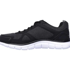 Men's Wide Fit Skechers 52630 Track Bucolo Sports Trainers - Black/White