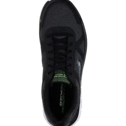 Men's Wide Fit Skechers 52630 Track Bucolo Sports Trainers - Black/White