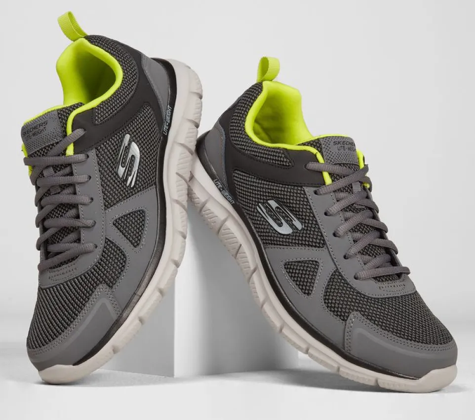 Mens Wide Fit Skechers 52630 Track-Bucolo Walking Trainers
