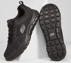 Men's Wide Fit Skechers 52631 Track Scloric Walking Trainers