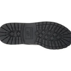 Men's Wide Fit Skechers 6618 Tom Cats Lace Up Shoes - Black