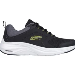 Men's Wide Fit Skechers 232628 Vapor Foam Trainers - Black/Lime