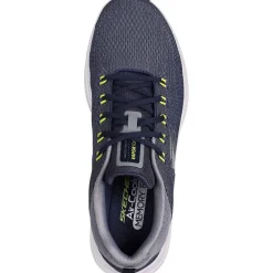 Men's Wide Fit Skechers 232626 Vapor Foam Varien Trainers - Navy/Grey