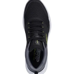 Men's Wide Fit Skechers 232628 Vapor Foam Trainers - Black/Lime