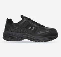 Men's Wide Fit Skechers 77013EC Soft Stride Grinnell Safety Trainers