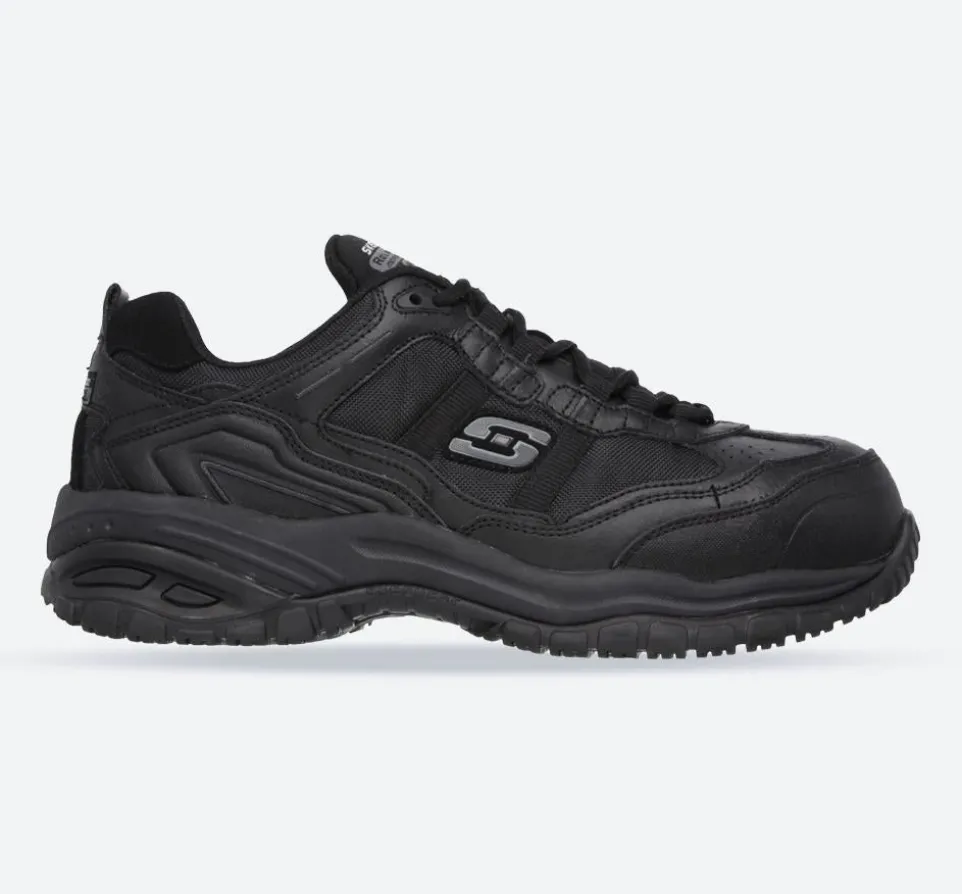 Men's Wide Fit Skechers 77013EC Soft Stride Grinnell Safety Trainers