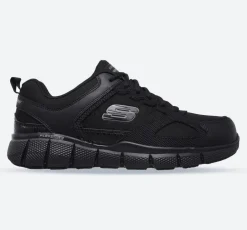 Men's Wide Fit Skechers 77152EC Telphin Sanphet Slip Resistant Trainers