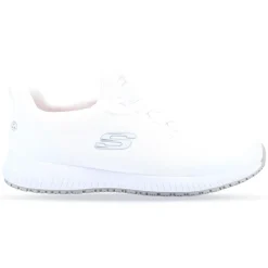 Men's Wide Fit Skechers 200051EC Squad Sr Myton Trainers - White