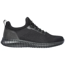 Men's Wide Fit Skechers 77188EC Cessnock Occupational Trainers - Black