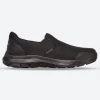 Mens Wide Fit Skechers Flex Advantage 4.0 Tuscan 232230W Black Slip Trainers