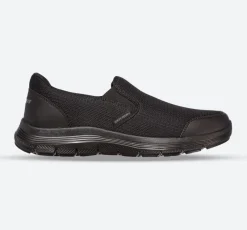 Mens Wide Fit Skechers Flex Advantage 4.0 Tuscan 232230W Black Slip Trainers