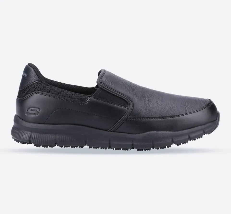 Men's Wide Fit Skechers Sk77236EC Nampa Annod Occupational Trainers