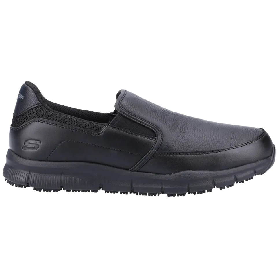 Men's Wide Fit Skechers Sk77236EC Nampa Annod Occupational Trainers