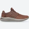 Mens Wide Fit Skechers Street Wear Delson 3.0 210308W Luxury Walking Trainers - Brown