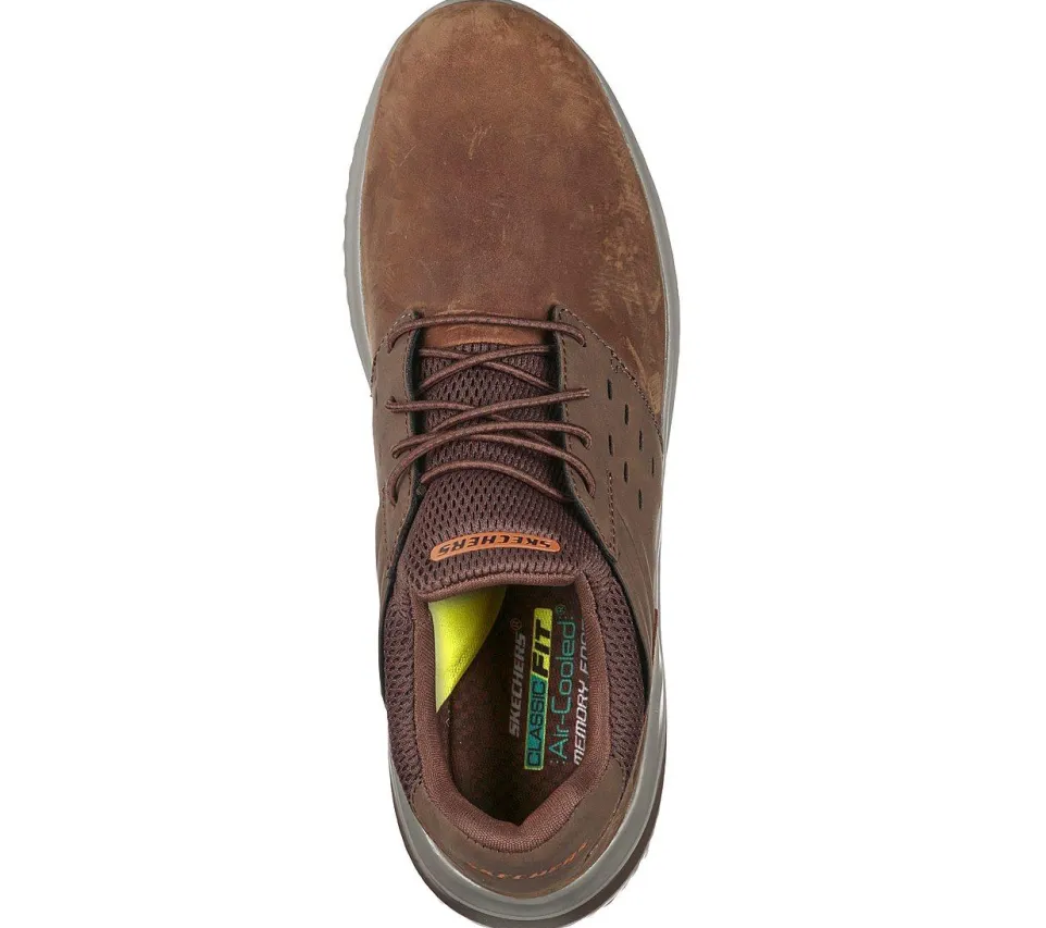Mens Wide Fit Skechers Street Wear Delson 3.0 210308 Luxury Walking Trainers